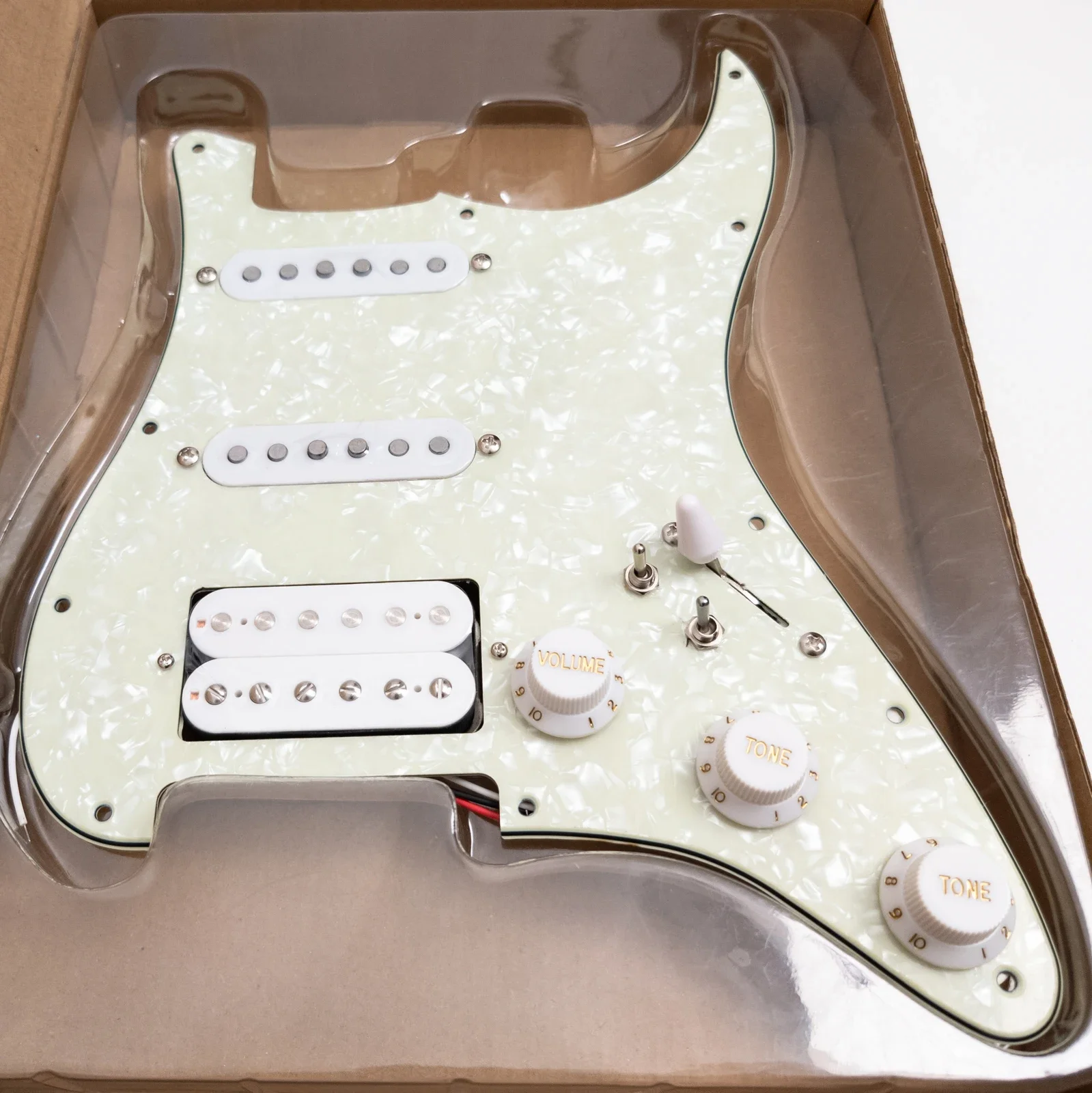 

Guitar Prewired Loaded Pickguard Set,For ST with Alnico 5 Humbucker Pickups Set Electric Guitars Replacement Parts