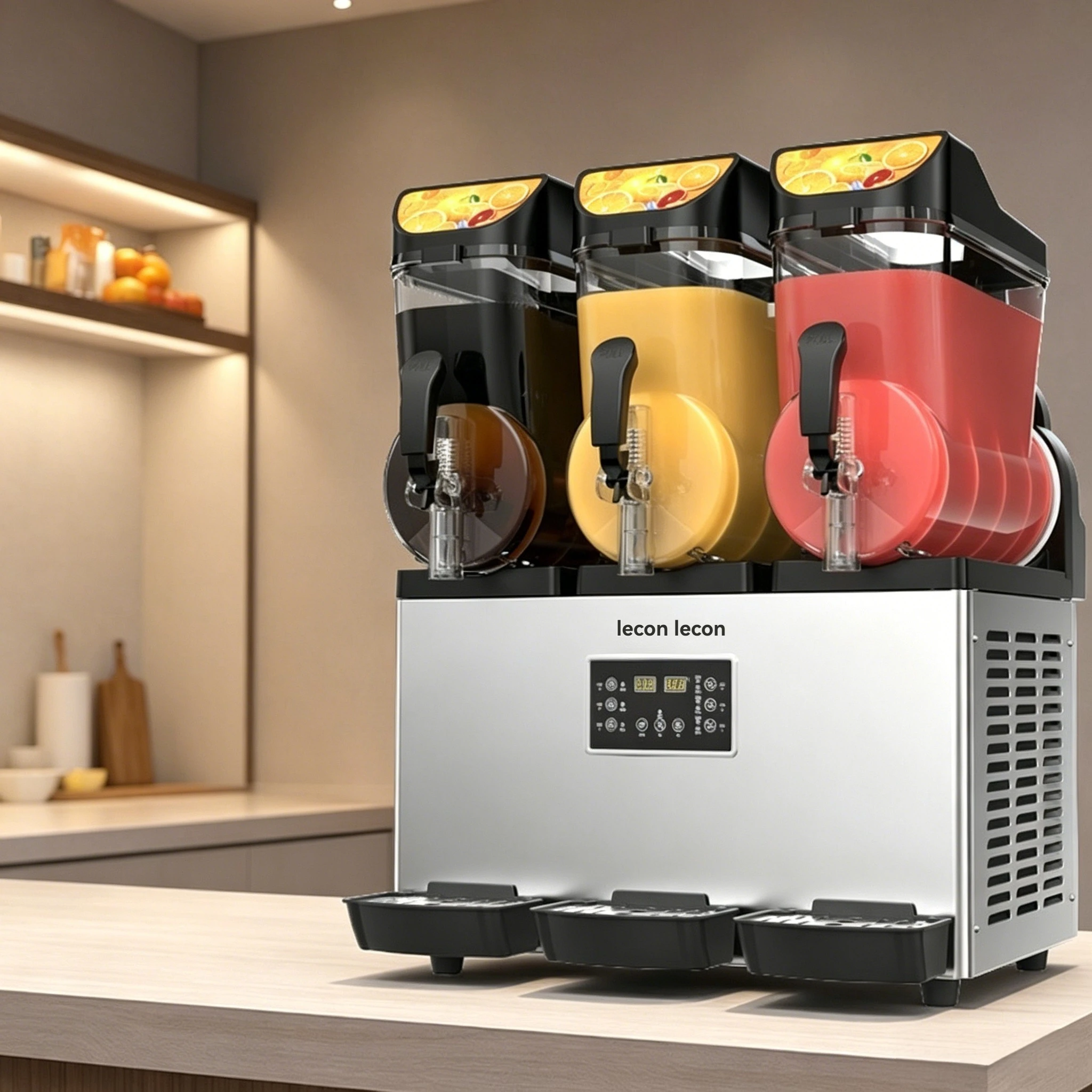 

45L Large Capacity Commercial Multi‑Cylinder Slush Juice Machine Smart Control Panel Cold Drink Smoothie Maker Designed
