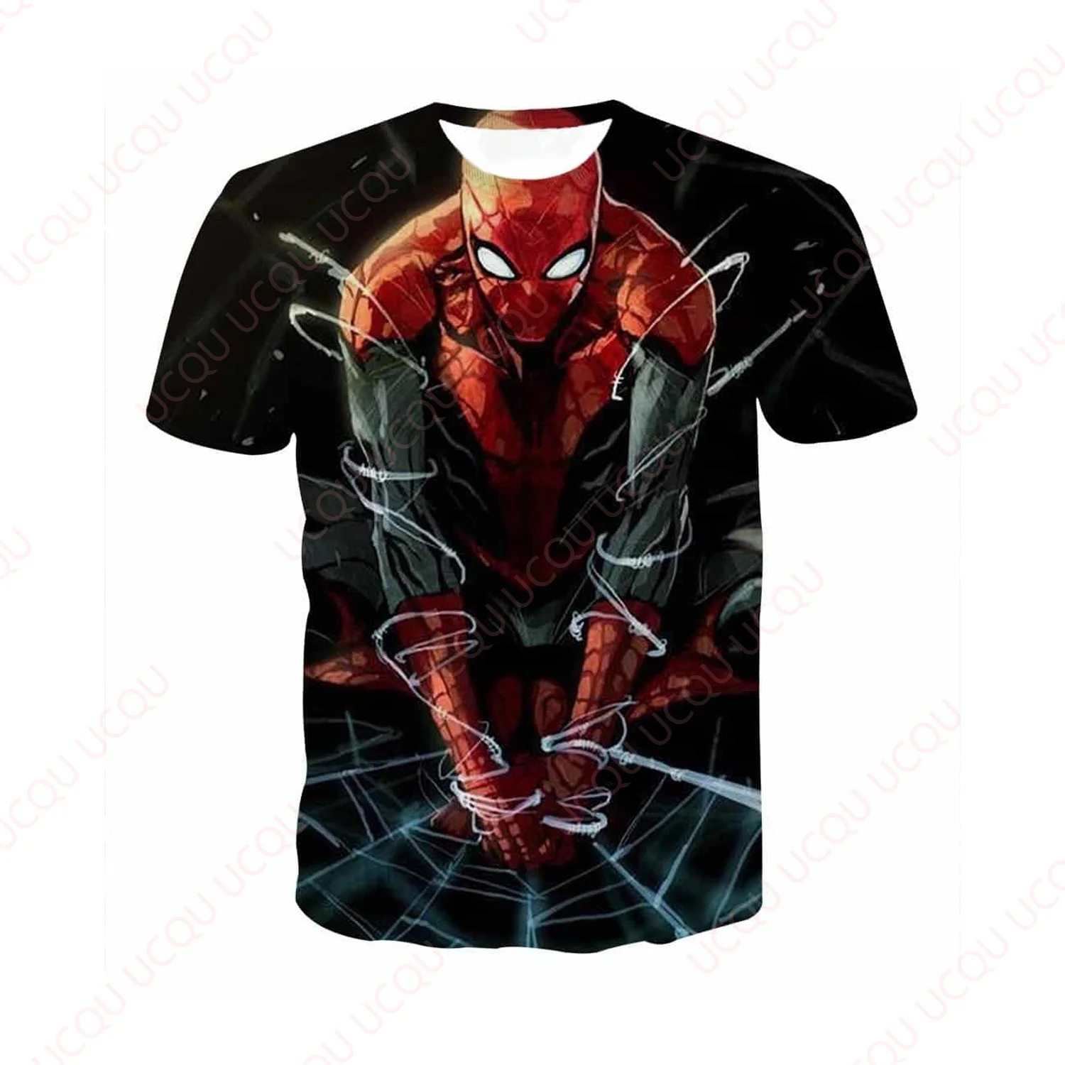 

The Fierce Spider-Man 3D Design T-Shirt Summer Loose Outfit Hot Sale Faddish Casual T-shirt Adults And Children Dressed