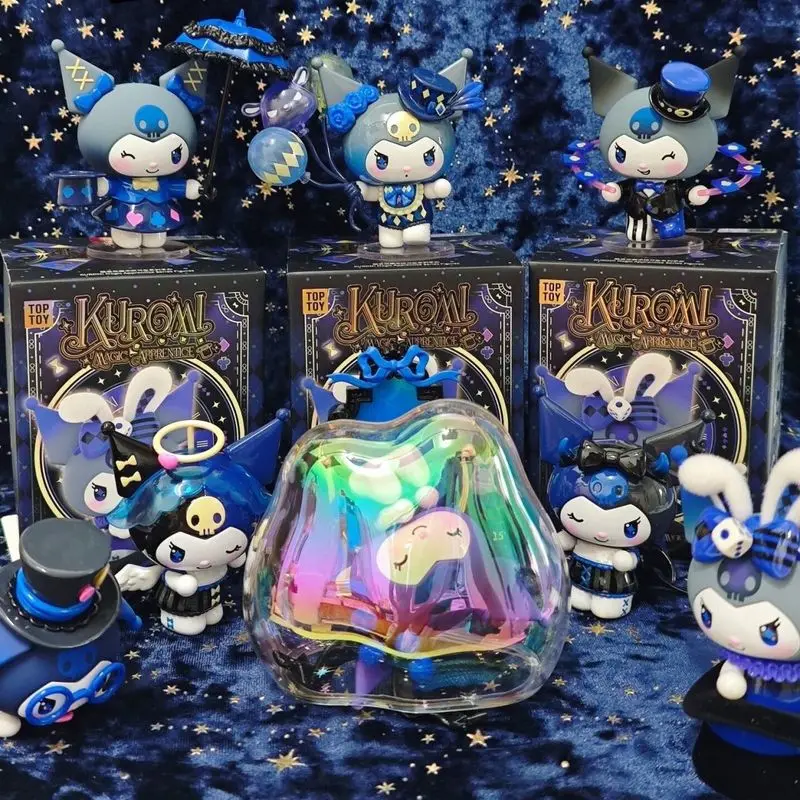 

Новая серия Kuromi Magician, слепая коробка, загадочная коробка, кукла Kuromi, модель украшения, модные игрушки, подарок на день рождения для друзей, девочек, мальчиков