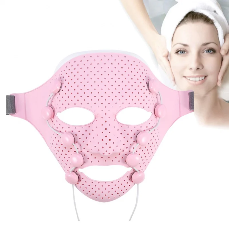 EMS Vibration V Face Massager Anti Wrinkle Massage Silicone Electric Facial Beauty Mask