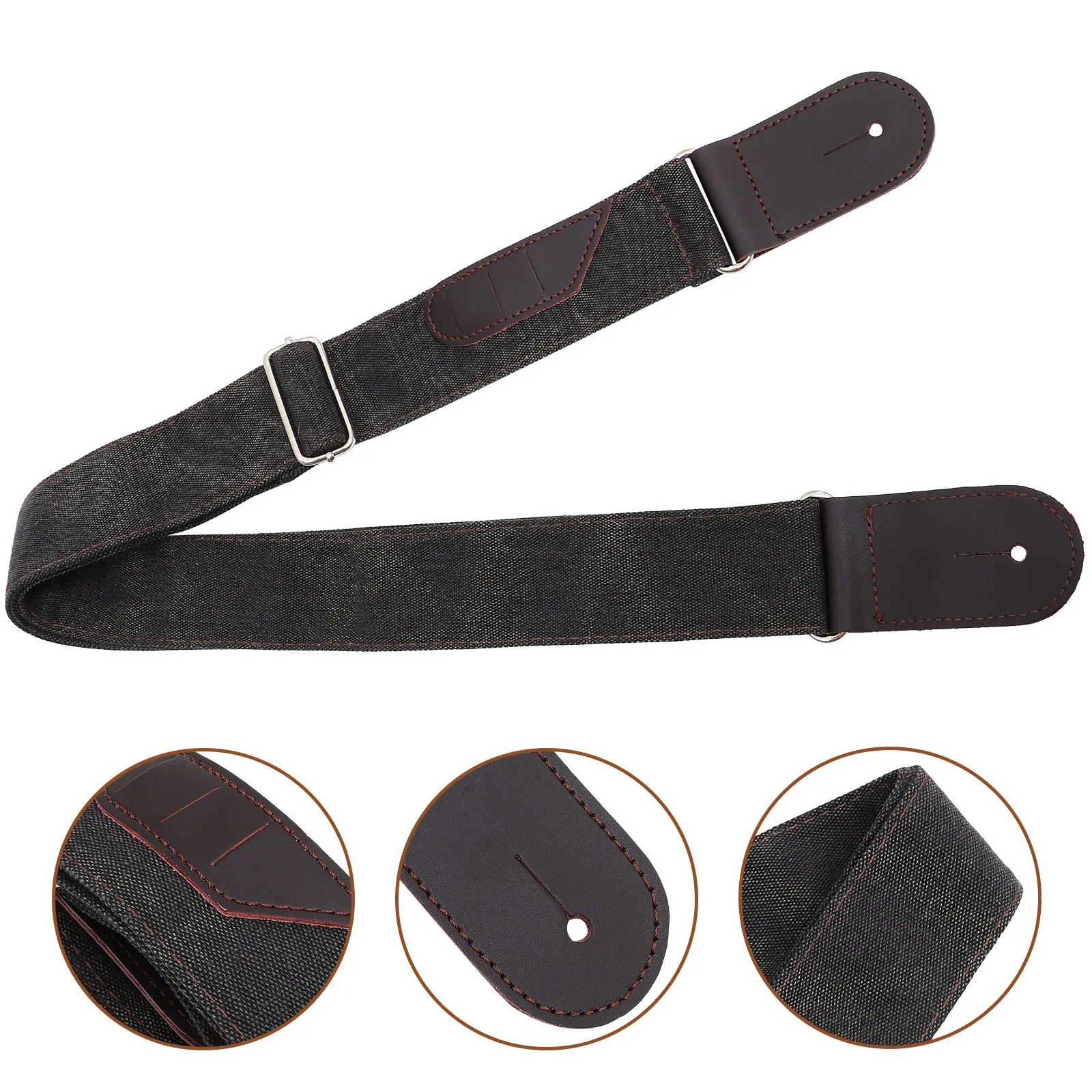 

Bass Guitar Strap Replacement Adjustable Denim Guitar Sling Comfortable Shoulder Strap for Practice Performance Use