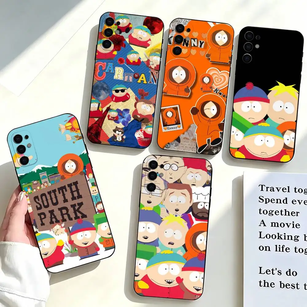 Funny South Park-k Cartoon   Phone Case Black Silicone Soft For Samsung S25,S24,S21,S22,S23,S30,Ultra,S20,Plus,Fe,Lite