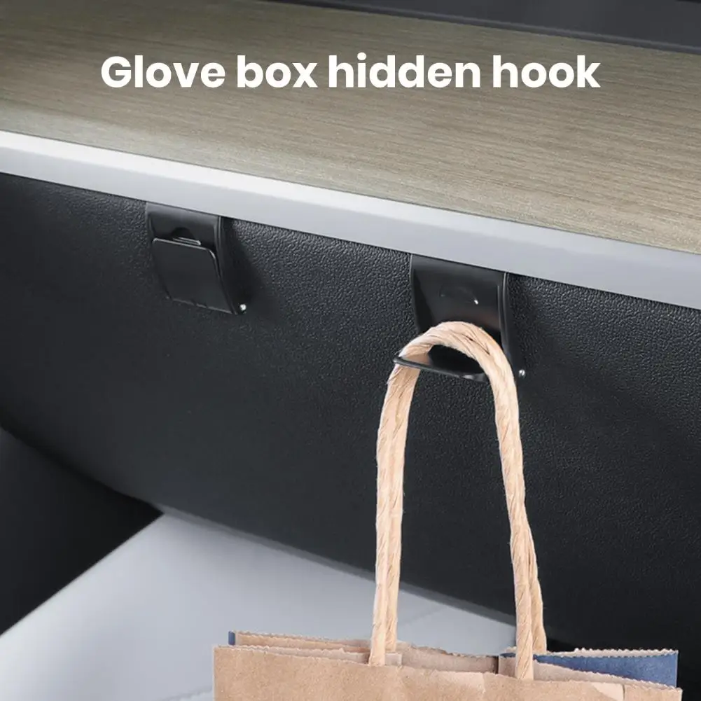 Grocery Bag Holder Hanger Strong Load-bearing Mini Storage Hook Car Interior Organization Hook for Tesla 3/Y Car Accessories