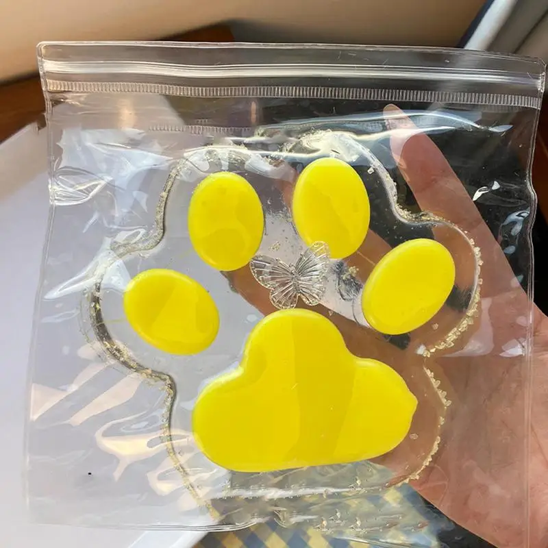 นุ่มบีบของเล่นเด็ก Cat PAW Shape Pinch Fidget ของเล่นช้า Rebound Pinch ของเล่นยืดหยุ่นบีบของเล่นสําหรับชายหญิงเด็กวัยหัดเดินผู้ใหญ่