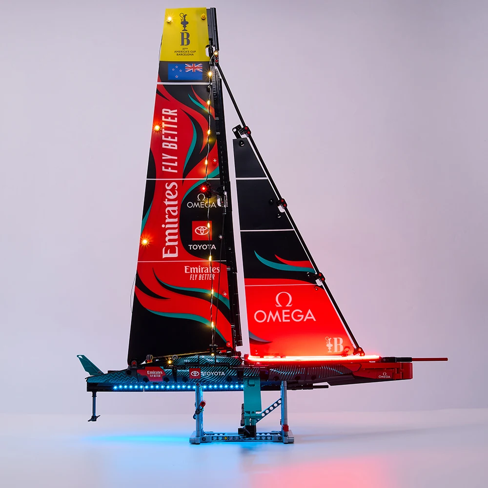 LED-Beleuchtungsset für die Neuseeland der Emirates-Team AC75 Yacht 42174, Modell-DIY-Spielzeugset (nur Beleuchtungsset, kein Modell)