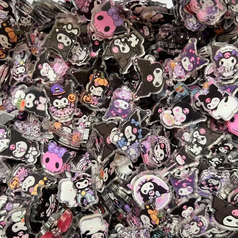 50-100pcs 2cm Sanrio Melody Hello Kitty Stitch Ruby Kuromi Chiikawa Anime Series Acrylic Pendant DIY Accessories Keychain Patch