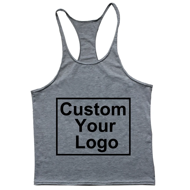 Customized logo new fashion sleeveless shirt vest men\'s fitness shirt men\'s fitness training fitness vest sports