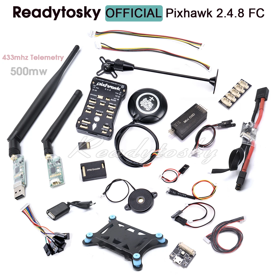 Pixhawk PX4 PIX 2.4.8 Flight Controller W/ 433Mhz / 915Mhz Telemetry OSD M8N 8N GPS PPM for ZD850 ZD550 F450 S500 RC Quadcopter