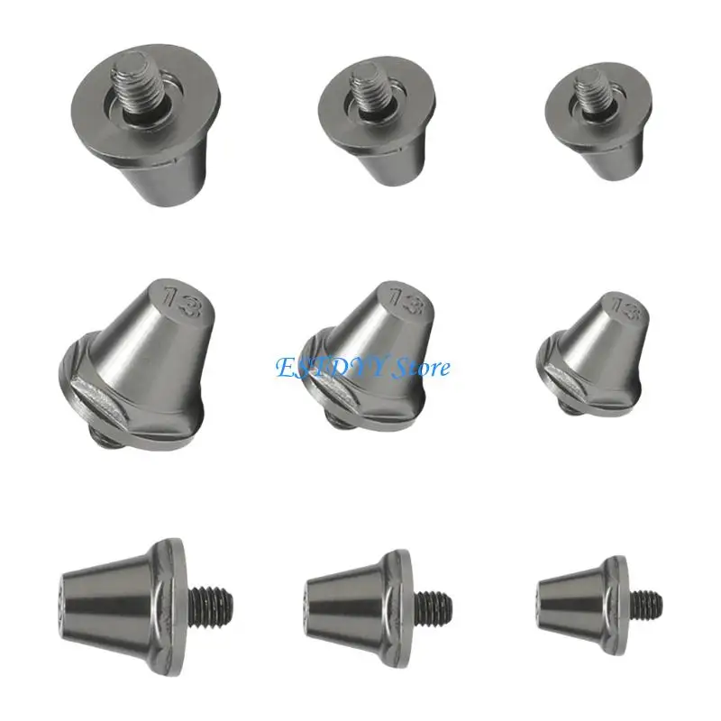 G6DE 12Pcs Football Spikes Nails Screw Cleat Football Replacement Soccer Cleats