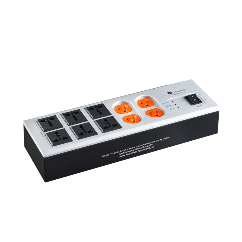 

MUZISHARE HIFI Grade Aluminum Alloy Audio Video Accessories Power Filter AC100-240V for EU/US Universal Socket Power Board