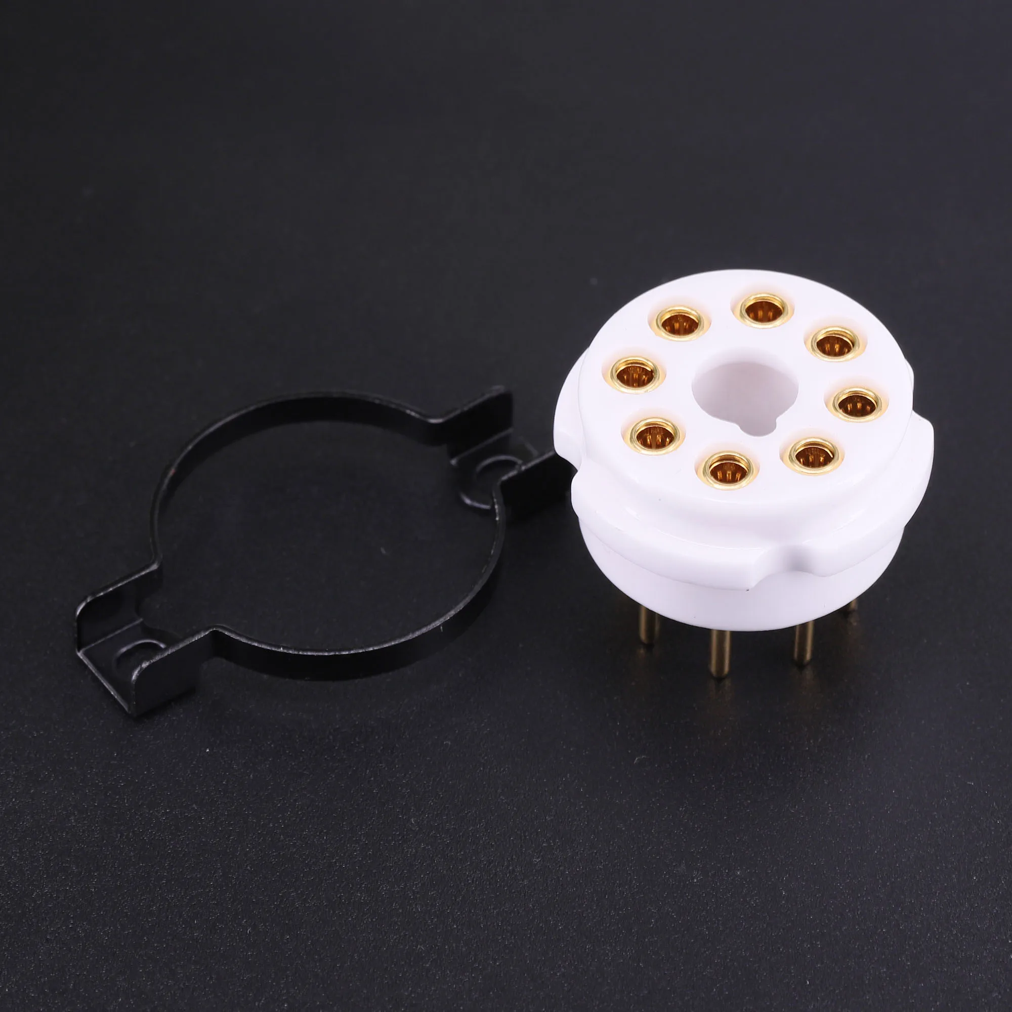 1Piece EIZZ NEW 8Pin Tube Socket Golden Plate Copper Pin For KT88 KT66 EL34 6SN7 5881 6V6 5U4G 6550 CV181 Tube Amplifier HIFI