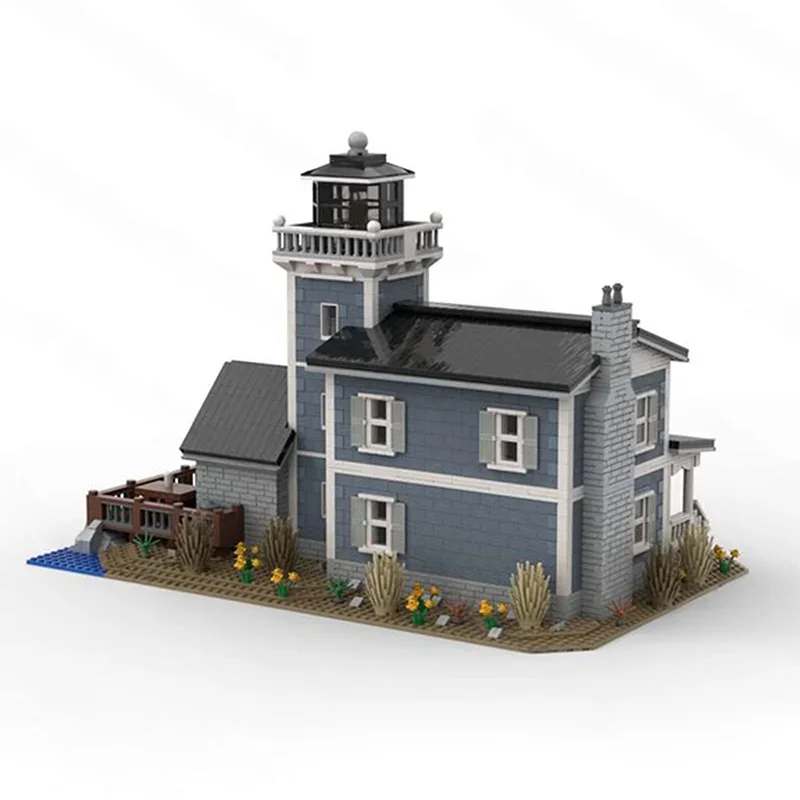 4181PCS Bed & Breakfast Lighthouse Architecture Model Moc Collector's Edition Building Blocks | Learning & Display Toys Gift
