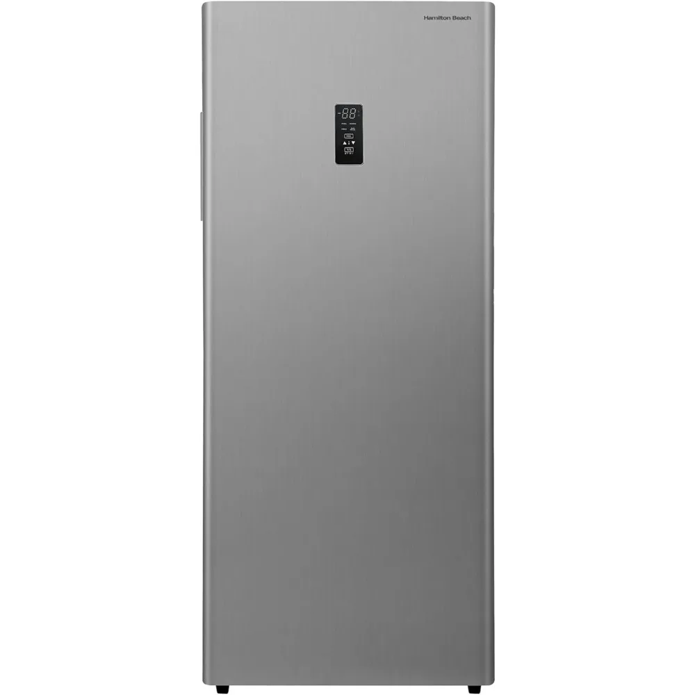 HBFRF1495 14 cu ft Upright Convertible Fridge/Freezer-Frost Free-Removable Glass Shelves-LED Interior Light, Stainless