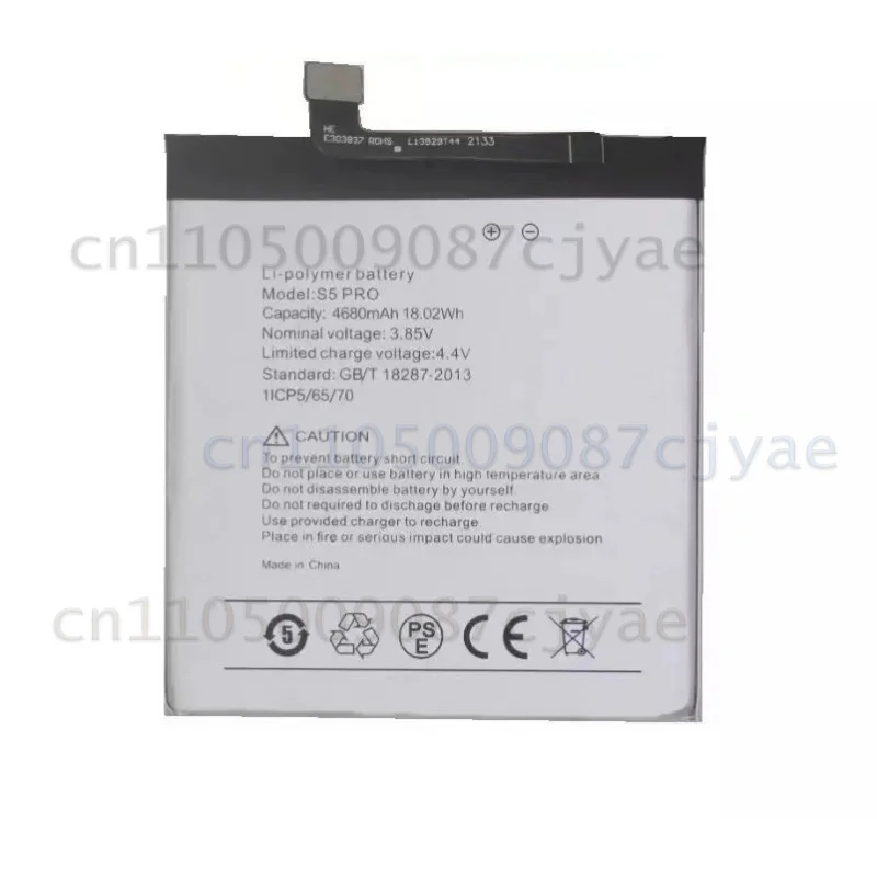 For UMI S5 Pro 4680mAh Replacement Mobile Phone Battery