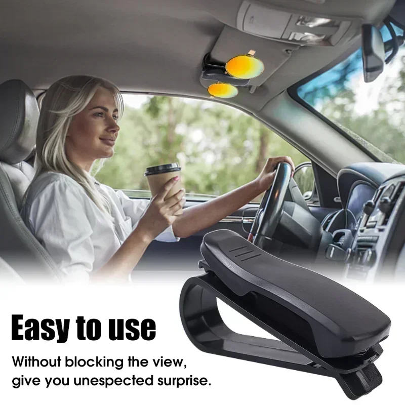 1/2PC Universal Car Car Sun Visor Glasses Box Sunglasses Clip Card Ticket Holder Fastener Pen Case Eyeglasses Clips Accessories image 3
