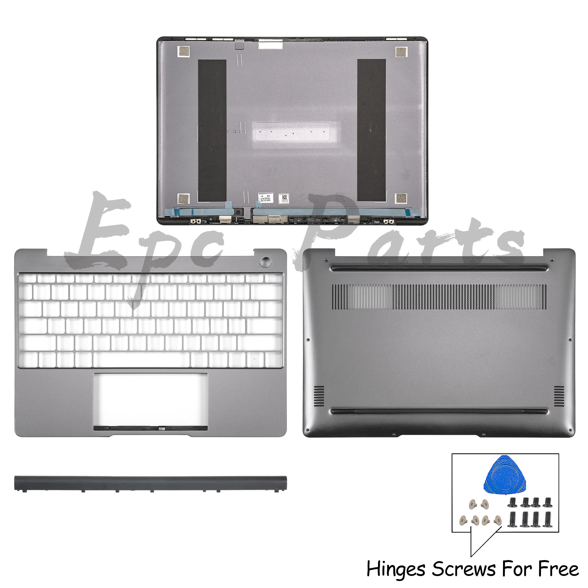 

Epc Parts For Matebook 13 HNL-WFQ9 HNL-WFP9 WRTD-WFH9/WDH9 2020 LCD Back Cover Palmrest Bottom Case Replace Gray