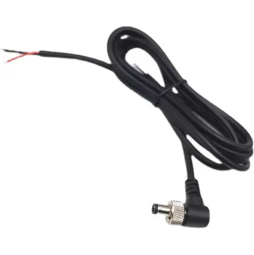 Imagen 2 del producto Codo con bloqueo DC Cable tuerca tornillo Anti-disparo monitoreo DC5.5 * 2,5 MM/2,1mm Cable de alimentación macho para monitoreo de cámara LED