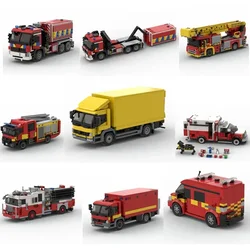 Fire Truck Collection MOC-52965 MOC-81514 MOC-86254 MOC-90827 MOC-98029 MOC-102534 MOC-118429 MOC-127800 Building Block DIY Toy