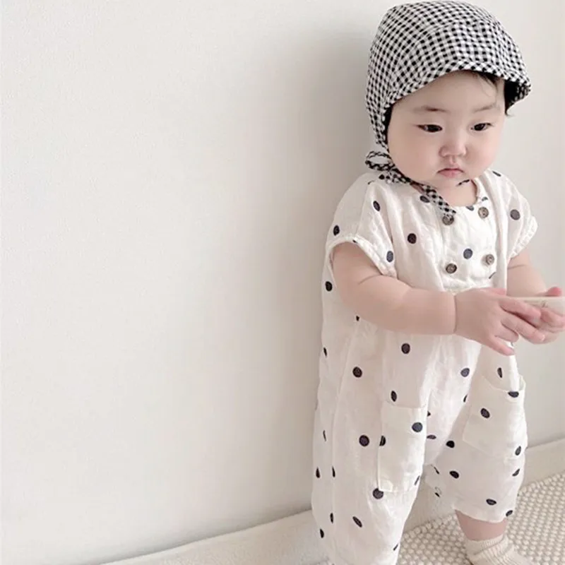 Korean children\'s clothing ins baby baby summer suit short crawler baby bag fart ha clothes baby onesuit toddler summer clothes