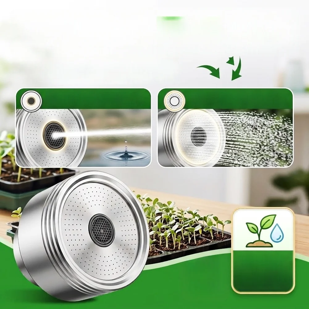 Aluminum Alloy For Watering Nozzle with 1000 Holes for Soft Coverage on Blooms and Forceful Stream for Debris Removal