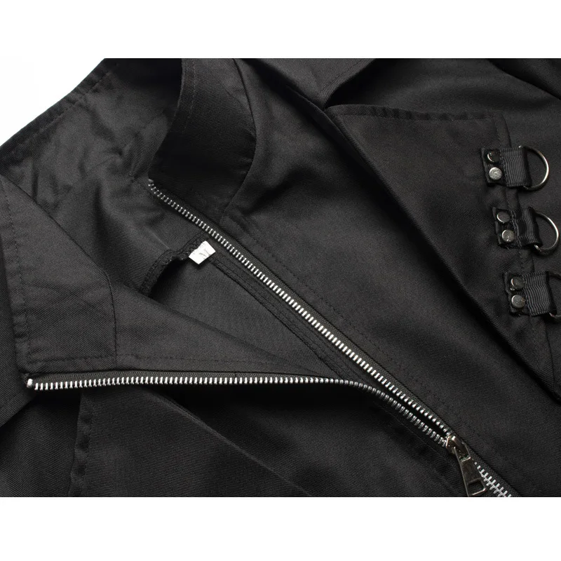 Halloween Medieval Renaissance Punk Jacket Performance Costume Vintage Gothic Long Dress Coat Women's Ethnic Stage Clothing