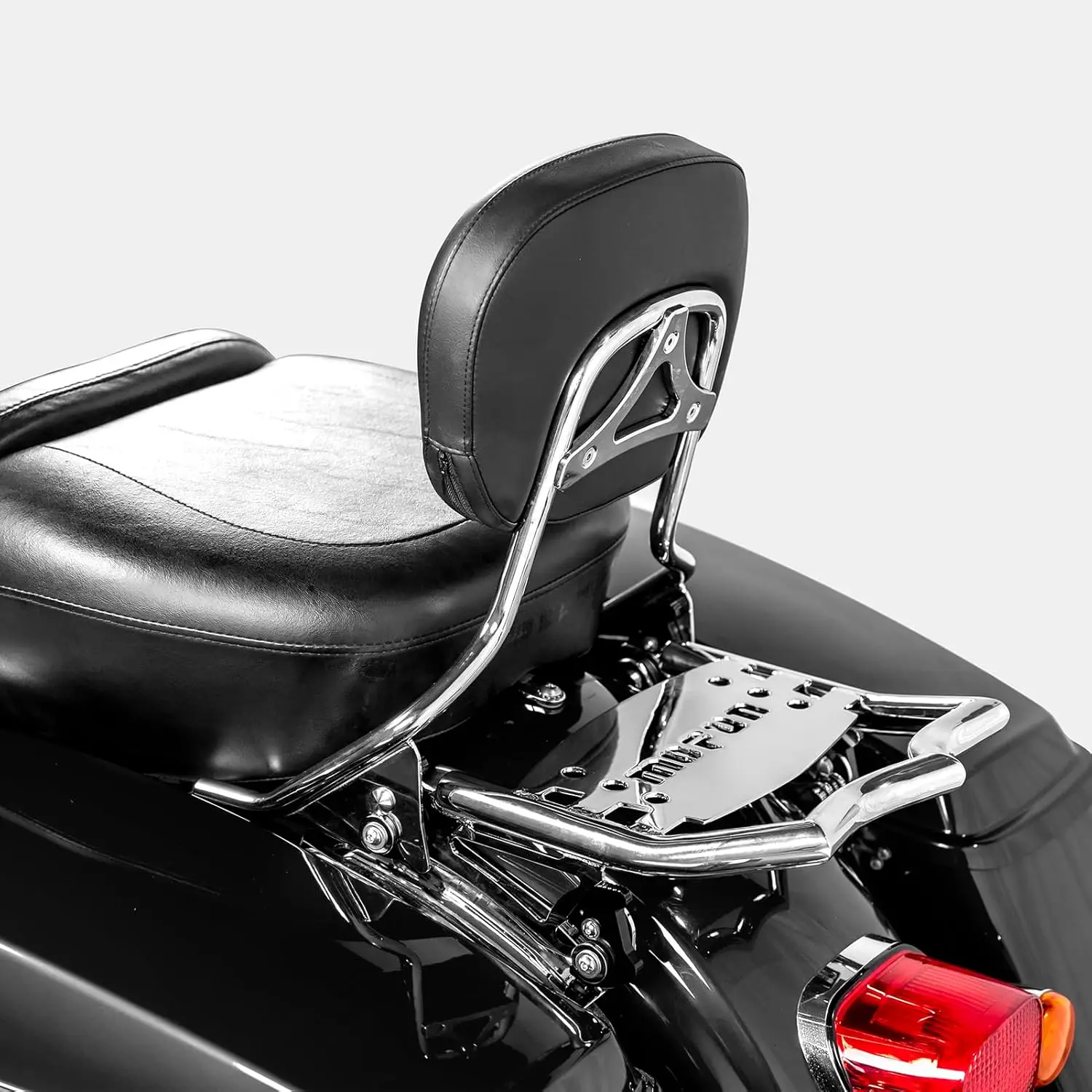 Luggage Rack Rear Grab Handles Bracket Compatible with Harley Touring Street Road Electra Glide Road King 2009-2024 Chrome