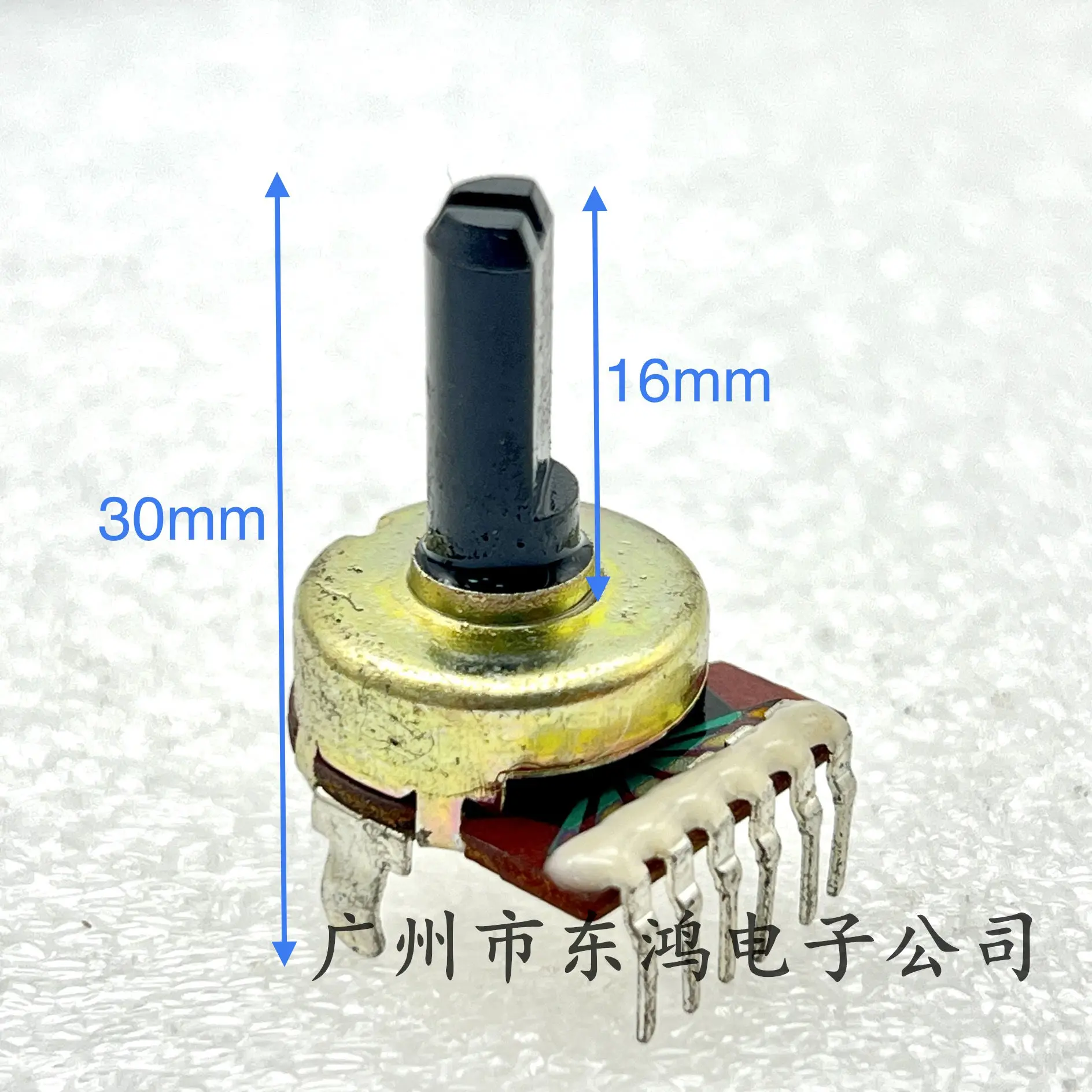 1 PCS 161 Potentiometer A20K 6 pin shaft length 16mm