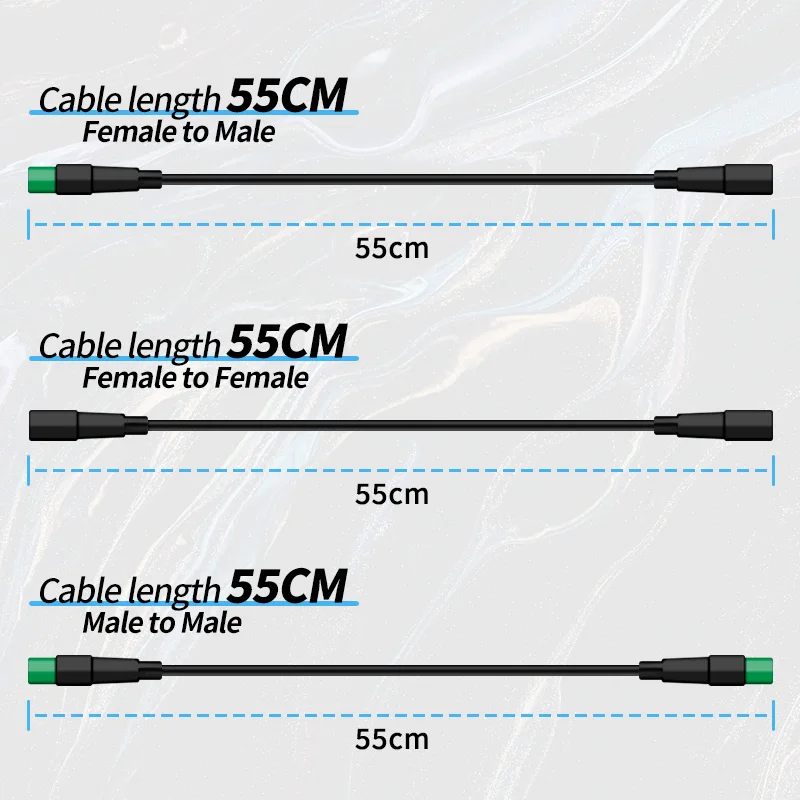 55 سنتيمتر دراجة كهربائية عرض تمديد كابل ذكر/موصل سالب ل Bafang BBS منتصف المحرك/محور عرض المحرك يمكن بروتوكول #4