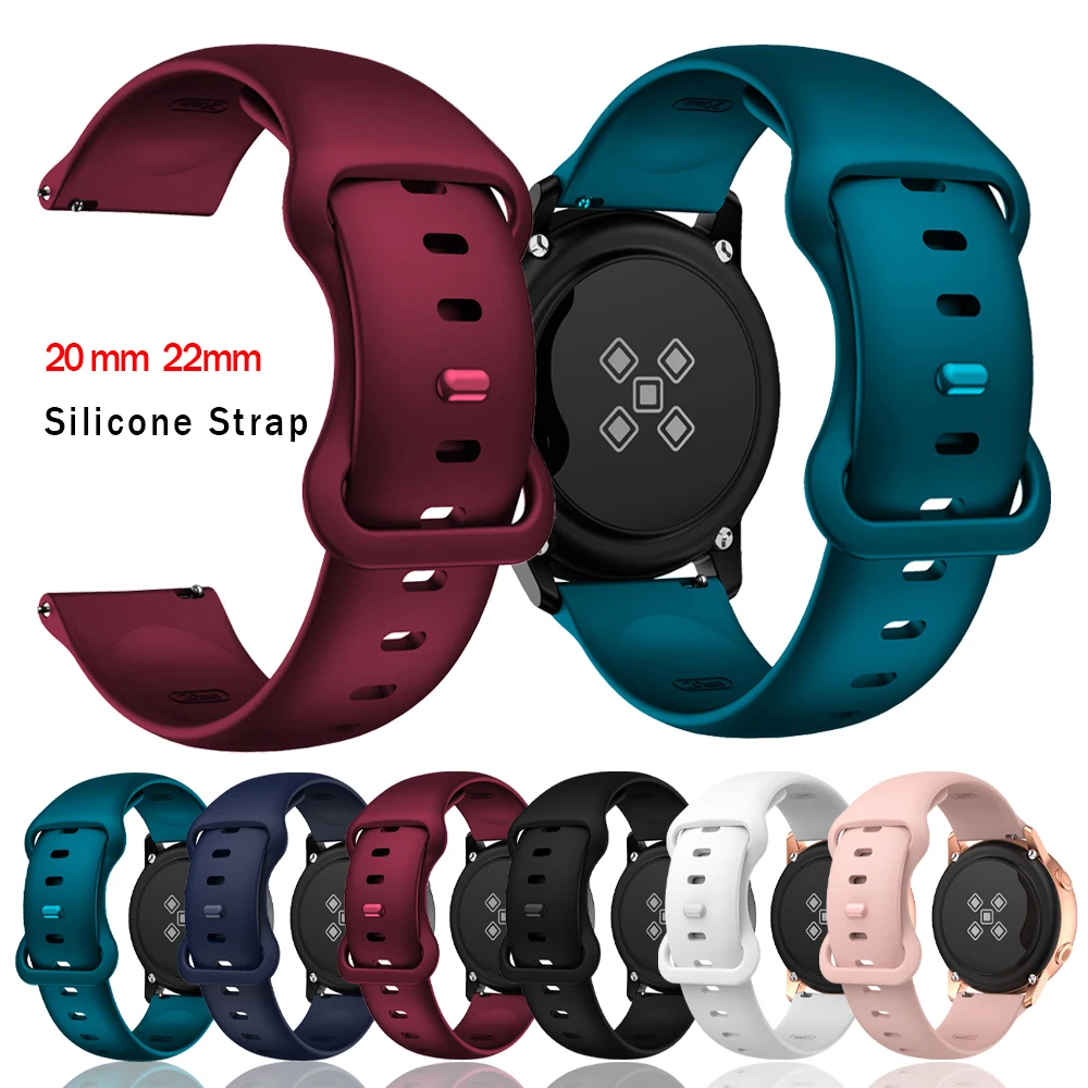 Pulseira para samsung galaxy watch 7 fe 6 4 clássico 5 pro 45/44mm 40mm 43mm 47mm banda galaxy watch6 7 pulseira 20mm 22mm silicone