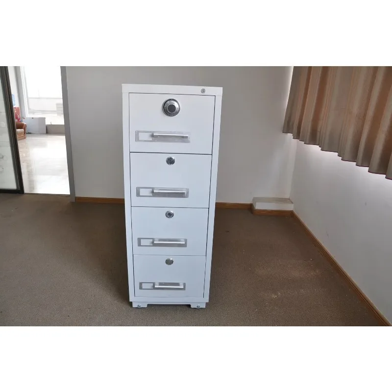 Steel Office Furniture Hot Sale Fireproof 4-Drawer Office Filing Cabinet Important File Storage Cabinet