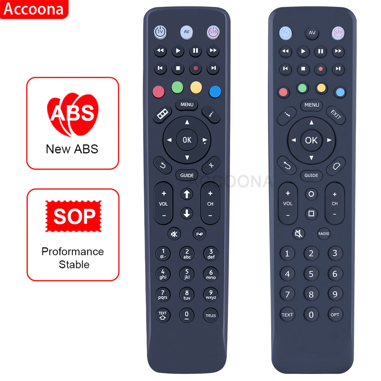 

RC2424604/01B RC2424602/01 02 04 Remote control for amino TV