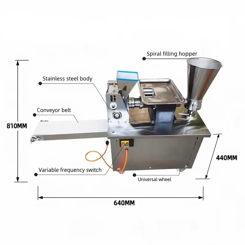 for USD High Yield Dumplings Samosa Pancake Maker 4800 pcs/hour 2.5 kW 120 kg