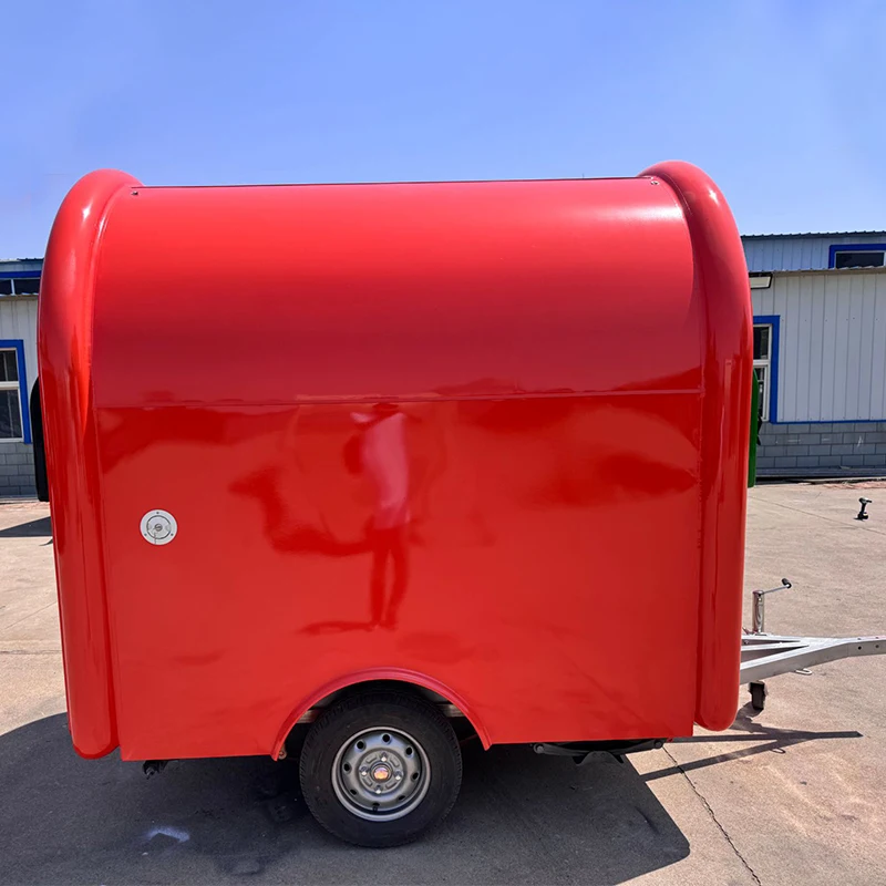 

Luxury Food Trailer with Full Kitchen Pizza Food Truck Restaurant Concession Trailer Mobile Hot Dog Vending Truck