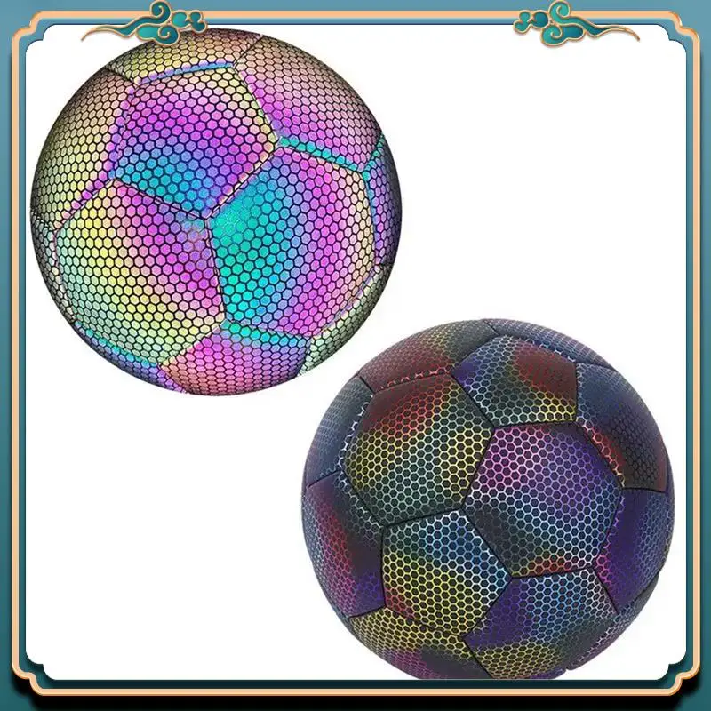 

Size 4 Glow In Dark Football Luminous Soccer Balls Night Glowing Reflective Footballs Outdoor Light Up Gifts For Boy Durable