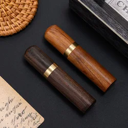 1pcs Natural Wooden Pill Box Portable Travel Pill Organizer for Pocket Purse Daily Pill Case Medicine Vitamin Holder Container