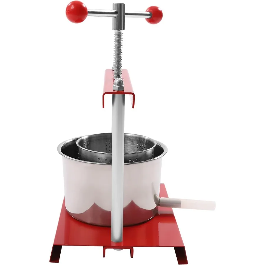 Prensa de vino y fruta de 3L y 0,8 gal, barriles de acero inoxidable, máquina Manual para hacer jugo, sidra, manzana, uva, tintura, verduras, miel, aceite de oliva Mak