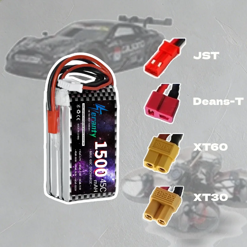 4S Lipo Battery 14.8V 1500MAH 1800MAH 2200MAH 3000MAH 45C For Airplanes FPV Drone Racing Car Boat RC Parts