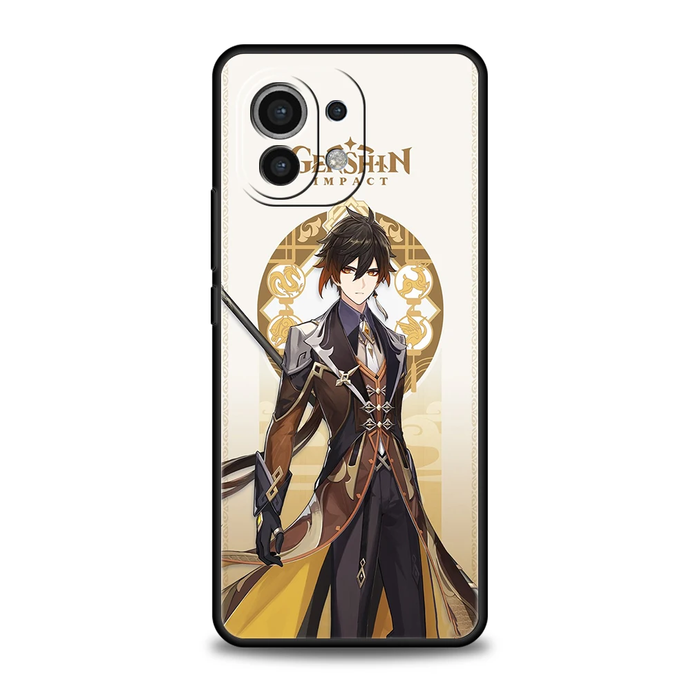 เคสโทรศัพท์เกม Genshin Impact สำหรับ Xiaomi Mi Mi 14 13 12 11 ultra 13T 12T 12T poco C51 F3 F4 F5 X3 X4 NFC M3 Pro Lite 5g กรอบซิลิโคน