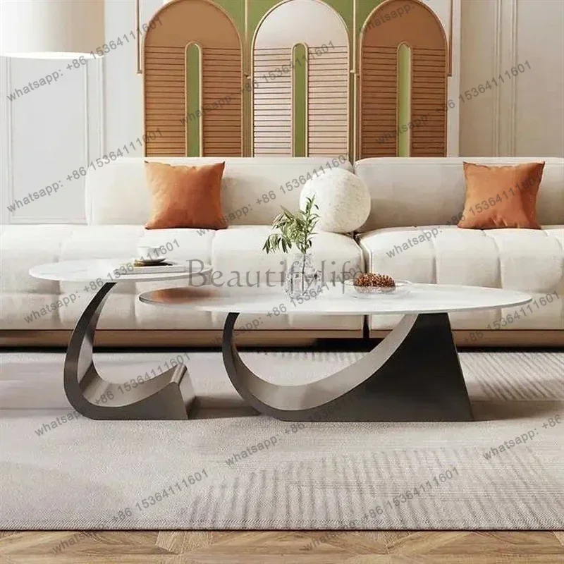 Factory Direct SalesSmall Luxury Coffee Table Trau Black High Mobile Living Room Coffe Table Mesa Mesa Lateral Apartamento Salon