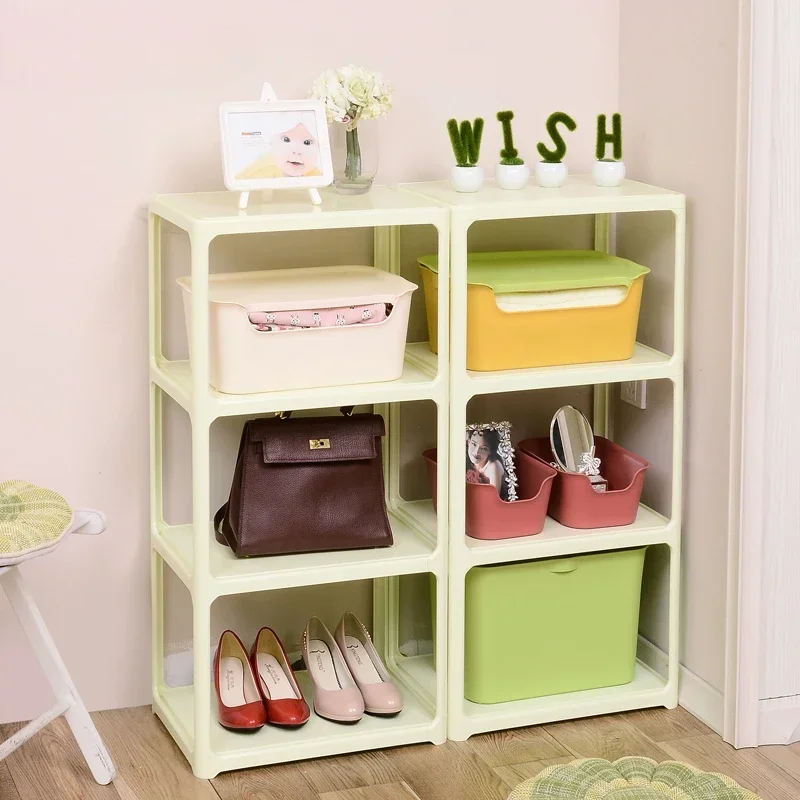 

Plastic bathroom detachable bedroom storage rack