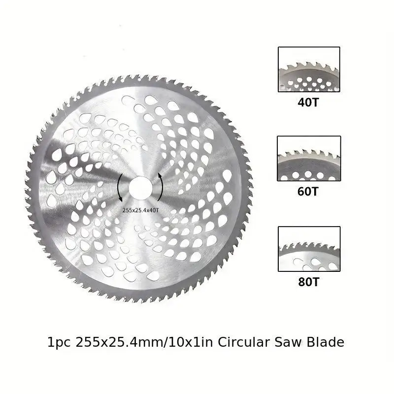 40/60/80T Lawn Mower Blade Carbide Blades Grass Trimmer Head Saw Blade Cutting Disc for Garden Weed Mower Parts