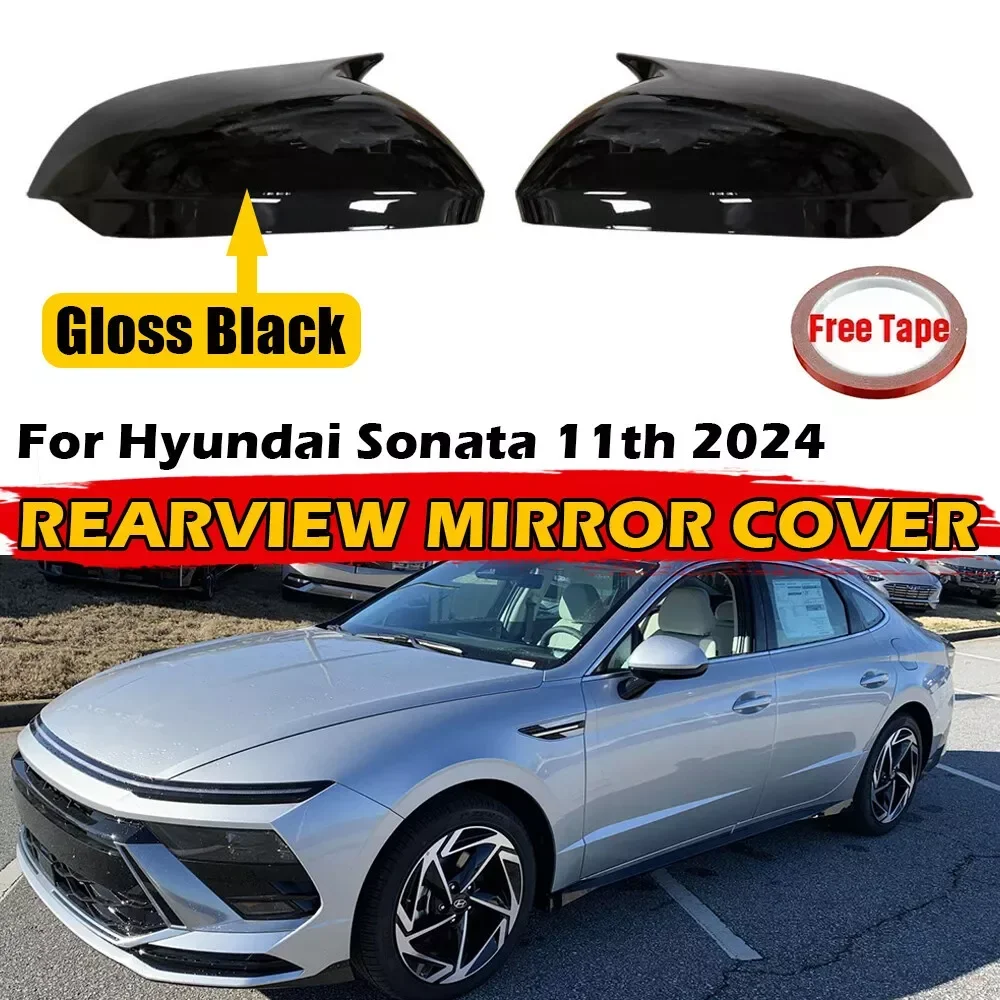 

For Hyundai Sonata 11th 2024 2025 Rearview Mirror Cover Body Kit Accessories