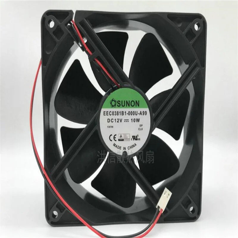 

Original SUNON 12038 EEC0381B1-000U-A99 12V 10W two-wire 12cm cooling fan