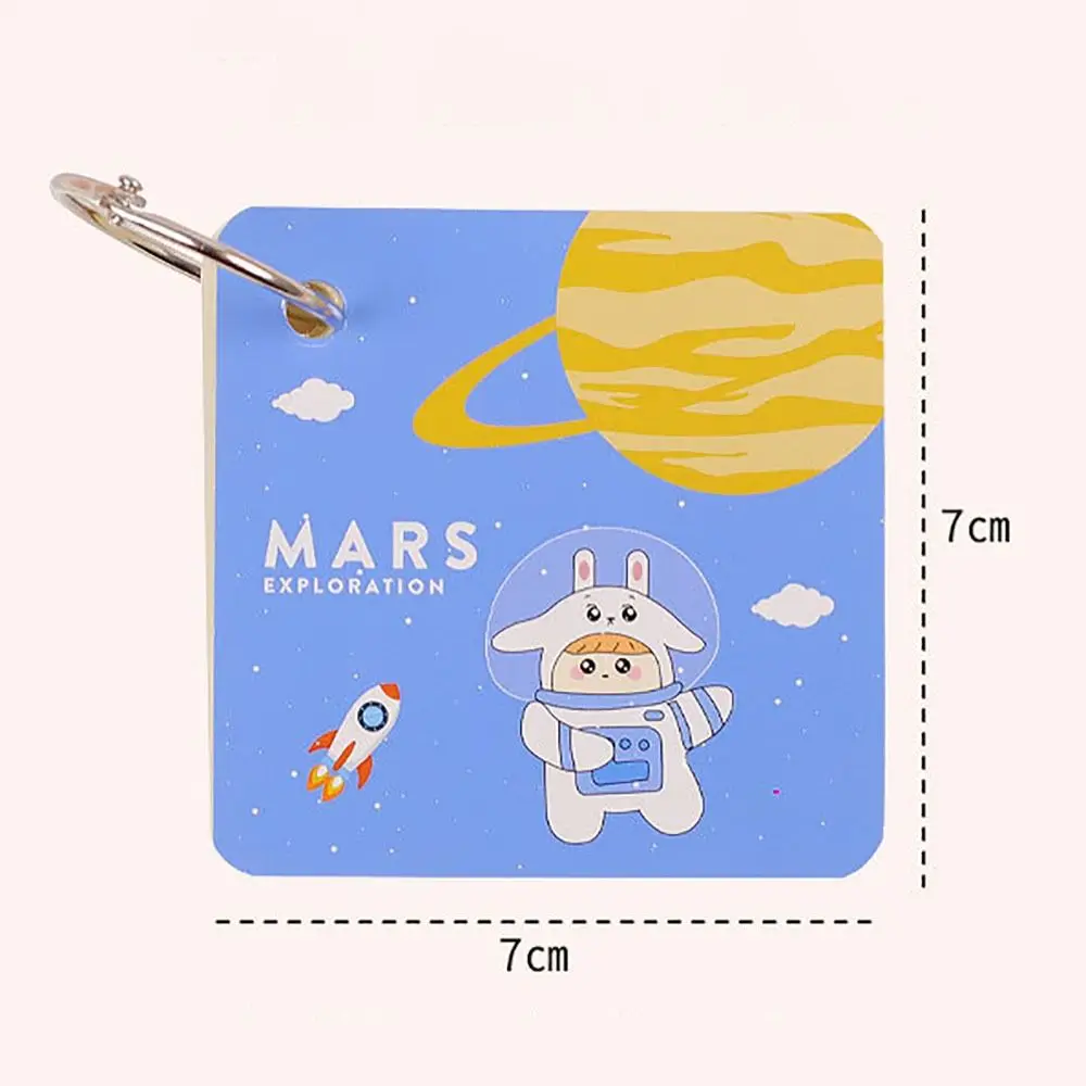 Quaderno con pagina interna vuota a forma di cartone animato, mini biglietti di revisione a fogli mobili, quaderni portatili