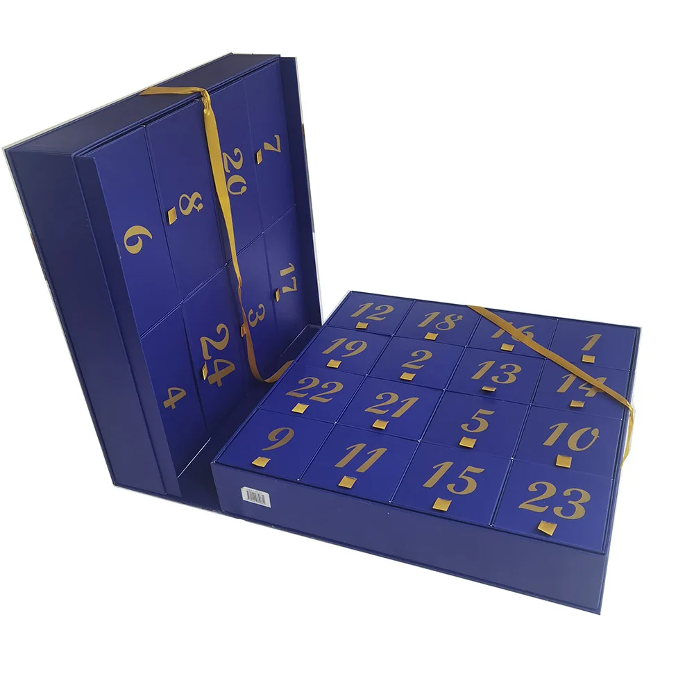 2025.Luxury Customized Advent Calendar Cosmetic Packaging Rigid Large Big Cardboard Gift Box for Present - Image 2