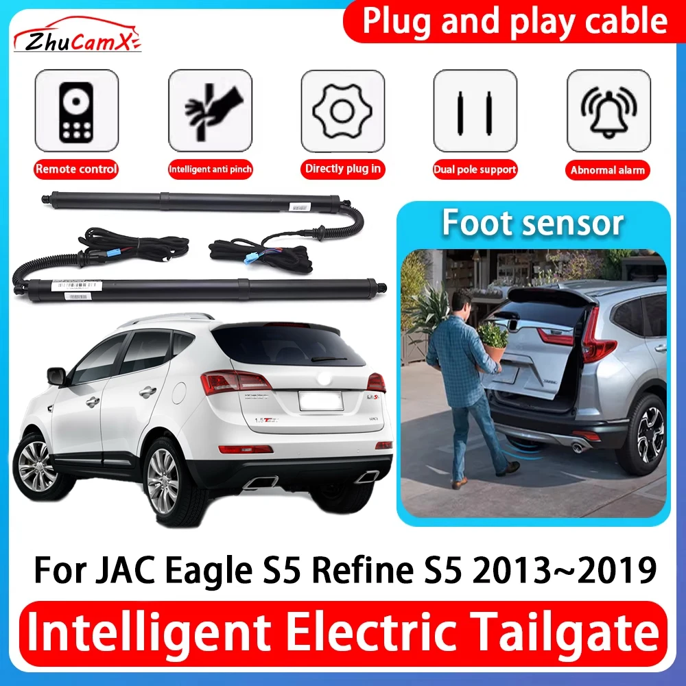 ZhuCamX Car Power Trunk Electric Suction Tailgate Intelligent Tail Gate Lift Strut For JAC Eagle S5 Refine S5 2013~2019