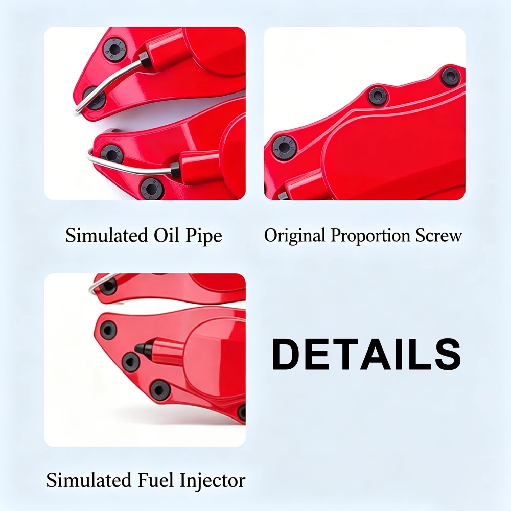 Universal Wheel Hub Brake Caliper Anti Dust Protective Disc Shell for Audi BMW VW Mercedes Benz, etc. Metal Brake Caliper Covers