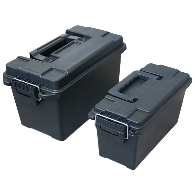 Plastic Ammo Box Military Style Storage Ammo Can Lightweight High Strength Ammo Accessory Crate Storage Case Tactical Bullet box