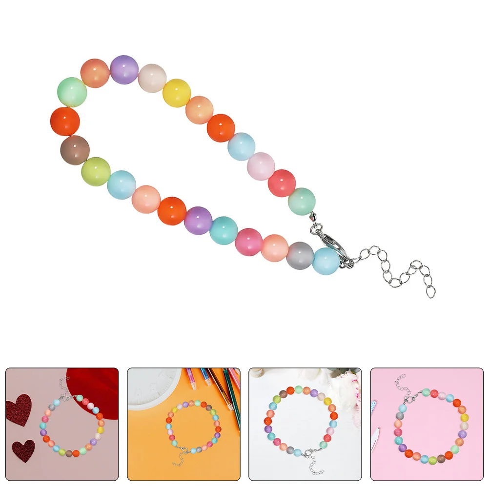

2pcs Pet Necklace Dog Collar: Candy Color Beaded Adjustable For Small Dogs Daily Walks Parties Photo Shoots Puppy Accessories